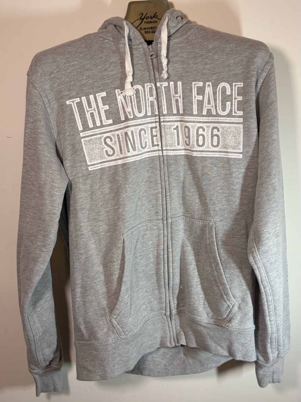 The North Face Gray Full-Zip Hoodie Sweatshirt Men’s Medium